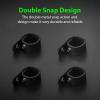 TEGE Belt Keepers for Duty Belt | Leather Double Snap | Fits 2" & 2.25" Wide Belts | 4-Pack | Tactical Police Military Gear Accessories view 3