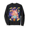 Astronaut Space Cat Kawaii Japanese Anime Taco Pizza Burger Sweatshirt view 1
