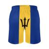 BAIKUTOUAN Barbados Flag Print Swim Trunks Short Beach Pants for Men Casual view 4