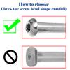 24mm-120mm M8 for Replacement Kids Kick/adult Scooter Wheelchair fold tables and chairs Repair (120) view 4