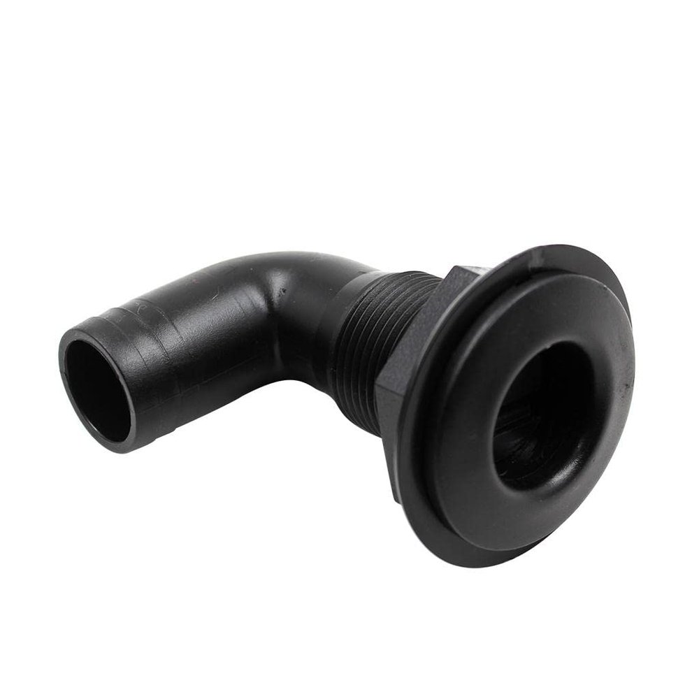 Boat 90-Degree Bilge Pump Thru-Hulls Scupper Drain for Hose Dia 1 Inch 25mm