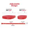 Epessa Bike Rack Strap Bike Wheel Stabilizer Straps, Bike Strap with Stonger Gel Grip, Adjustable Bicycle Wheel Strap, Bike Tie Down Straps, Bike Straps for Rack(2xRed 30") view 3