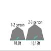 2-4 Person Teepee with Mesh and Floor Ultralight 13 x 13 x 7.2 FT Teepee Tent for Hunting Come with Stove Jack (Army Green [13 x 13 x 7.2 ft]) view 2
