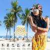 Summer Sun Hat Visor Bucket Hats for Women Sun Beach Hats Teens Girls Wide Brim Summer Fisherman's Caps, Pineapple Beige view 3