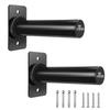 BRTGYM Wall Mounted Weight Plate Holder, Fit 2inch Olympic Weight Plates, Max Weight Capacity 275 lb, Heavy Iron Construction, Mounting Hardware Included view 1