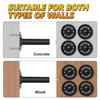 BRTGYM Wall Mounted Weight Plate Holder, Fit 2inch Olympic Weight Plates, Max Weight Capacity 275 lb, Heavy Iron Construction, Mounting Hardware Included view 4
