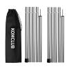 KOMCLUB Telescoping Tent Poles - Adjustable Heavy Duty Camping Poles - Thickened Stainless Steel - Set of 2 - For Tarp, Awning, Canopy, Beach Shelter, Sun Sails view 1