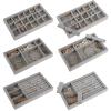 yarlung 8 Pack Velvet Jewelry Trays, Drawer Insert Jewelry Organizer Earring and Ring Storage, Divided Jewelry Holder for Bracelet Display, Necklace, Brooch, Watch view 3
