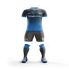 ORKY Men Custom Soccer Jersey with Short, Boys Girls Personalized Name Number Shirt, Soccer League School Team Uniform Prism(Blue 110cm) view 1