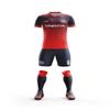 ORKY Men Custom Soccer Jersey with Short, Boys Girls Personalized Name Number Shirt, Soccer League School Team Uniform Prism(Red 120cm) view 1