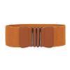 Swtddy 3 Pack Women's Elastic Wide Stretchy Waist Cinch Belt Waistband For Dresses (Suit For Waist Size 36"-45", Black+Camel) view 2