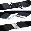 Swtddy 3 Pack Women's Elastic Wide Stretchy Waist Cinch Belt Waistband For Dresses (Suit For Waist Size 36"-45", Black+Camel) view 4