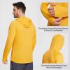 baleaf Men's Sun Protection Hoodie Shirt UPF 50+ Long Sleeve UV SPF T-Shirts Rash Guard Fishing Swimming Lightweight Marigold XL view 2