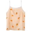 ANUFER Womens 7PCS Satin Pajama Set Spring Summer Autumn Tops & Pants Shorts Sleepwear Orange SN07655 XL view 4