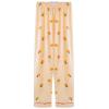 ANUFER Womens 7PCS Satin Pajama Set Spring Summer Autumn Tops & Pants Shorts Sleepwear Orange SN07655 L view 3