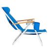 Camping Folding Beach Chair for Adults, Heavy Duty Lightweight Backpacking Chair with Cup Holder and Backpack Straps Compact Outdoor, Camping, BBQ, Beach, Travel, Picnic, Festival (Blue) view 4