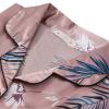 ANUFER Womens 7PCS Satin Pajama Set Spring Summer Autumn Tops & Pants Shorts Sleepwear Crane SN07655 XL view 2