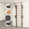 DHT Stall Bars & Pull-Up Bars - Wall Mounted Calisthenics Dip Bar Accessory - Home Office Fitness view 4