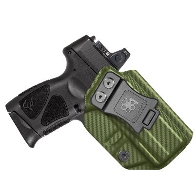 Amberide Taurus G3C/G2C/G2S/PT111 G2/PT140 IWB Holster,Tough KydexBoltaron Inside Waistband Holster for Taurus 9mm/.40 Pistols, Defined Retention Click,030Cant Adjustment,Optics-Ready Compatible