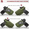 Amberide Taurus G3C/G2C/G2S/PT111 G2/PT140 IWB Holster,Tough KydexBoltaron Inside Waistband Holster for Taurus 9mm/.40 Pistols, Defined Retention Click,030Cant Adjustment,Optics-Ready Compatible view 2