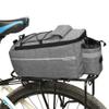 ZTZ Bike Rack Bag, Bicycle Rear Rack Storage Luggage, 8L Insulated Trunk Bag, Waterproof with Reflective Stripes (Grey) view 1
