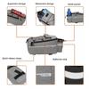 ZTZ Bike Rack Bag, Bicycle Rear Rack Storage Luggage, 8L Insulated Trunk Bag, Waterproof with Reflective Stripes (Grey) view 4