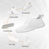 Rospick Walking Shoes for Men Slip On Men's Sneakers, Fashion Lightweight Breathable Running Shoes Sport Athletic Tennis Shoes, 01-White 8 view 2