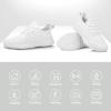 Rospick Walking Shoes for Men Slip On Men's Sneakers, Fashion Lightweight Breathable Running Shoes Sport Athletic Tennis Shoes, 01-White 8 view 4