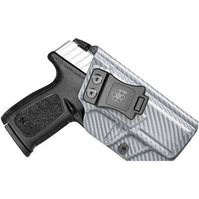 Amberide SD9VE/SD40VE IWB Holster,Tough KydexBoltaron Inside Waistband Holster for Smith&Wesson SD9VE & SD40VE 9mm/.40 Pistols,Defined Retention Click, 030Cant Adjustment, Built for Real EDC Use