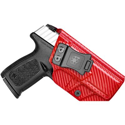 Amberide SD9VE/SD40VE IWB Holster,Tough KydexBoltaron Inside Waistband Holster for Smith&Wesson SD9VE & SD40VE 9mm/.40 Pistols,Defined Retention Click, 030Cant Adjustment, Built for Real EDC Use