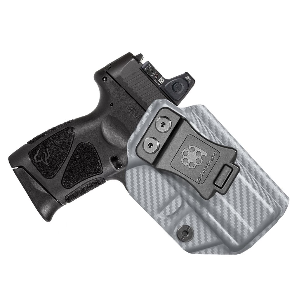 Amberide Taurus G3C/G2C/G2S/PT111 G2/PT140 IWB Holster,Tough KydexBoltaron Inside Waistband Holster for Taurus 9mm/.40 Pistols, Defined Retention Click,030Cant Adjustment,Optics-Ready Compatible