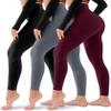 3 Pack Leggings for Women-No See-Through High Waisted Tummy Control Yoga Pants Workout Running Legging Small-Medium view 1