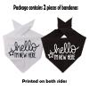 2 Pack New Puppy Reveal Dog Bandana New Puppy Announcement Gift Hello I'm New Here Dog Bandana (Hello I'm New Here) view 3