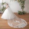 EllieHouse Womens Chapel Length Long Wedding Bridal Veil With Comb X44 Ivory view 2