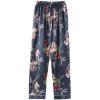 ANUFER Womens 7PCS Satin Pajama Set Spring Summer Autumn Tops & Pants Shorts Sleepwear Mushroom SN07655 XL view 3