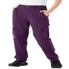 Rdruko Women's Waterproof Hiking Pants Lightweight Quick Dry Cargo Travel Pants with Pockets Purple Medium view 1