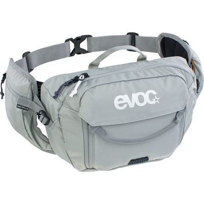 EVOC Unisex's Hip Pack, 28 x 18 x 8 cm, Stone Grey, incl. 1,5l hydration bladder, HIP PACK 3