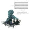 3x20M/ 10x65FT Beach Drag Net with Lead Weights, 2cm/0.8" Mesh Size Heavy Duty Green Saltwater American Fishing Cast Net Throw Net Polyethylene Net Iron Sink Old Salt Premium Cast Net view 2
