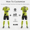 ORKY Men Custom Soccer Jersey with Short, Women Personalize Name Number Shirt, Kids School Team Uniform(Yellow Black Large) view 3