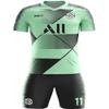 ORKY Men Custom Soccer Jersey with Short, Women Personalize Name Number Shirt, Kids School Team Uniform(Black Green 100cm) view 1