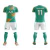 ORKY Men Custom Soccer Jersey with Short, Women Personalize Name Number Shirt, Kids School Team Uniform(Green Orange 110cm) view 2