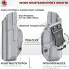 Amberide Glock 19 IWB Holster, Kydex-Boltaron Inside Waistband Holster for Glock 19/19X/44/45/23/32 Gen 15, Concealed Carry, Adjustable 030 Cant, Secure Retention, Low-Print Design view 4