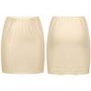Aislor Lace Trim Waist - Knee Length Half Slips for Womens Under Dress Nude 1Pc view 1