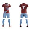 ORKY Men Custom Soccer Jersey with Short, Women Personalize Name Number Shirt, Kids School Team Uniform(Blue Red 130cm) view 2