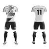 ORKY Men Custom Soccer Jersey with Short, Women Personalize Name Number Shirt, Kids School Team Uniform(Black White 120cm) view 2