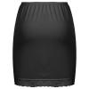 Aislor Lace Trim Waist - Knee Length Half Slips for Womens Under Dress Black 1Pc view 3