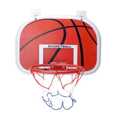 Basketball Rim Wall-Mounted Basketball Hoop Set, Children's Indoor and Outdoor Mini Basketball Board, 2 Installation Methods (Size : 34x25cm)