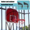 Basketball Rim Wall-Mounted Basketball Hoop Set, Children's Indoor and Outdoor Mini Basketball Board, 2 Installation Methods (Size : 34x25cm) view 2
