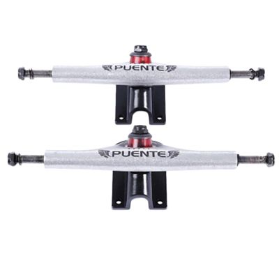 FEBRONG Skateboard Accessories 2Pcs 7Inch Aluminum Trucks Bridge Bracket Longboard-Silver