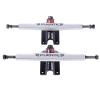 FEBRONG Skateboard Accessories 2Pcs 7Inch Aluminum Trucks Bridge Bracket Longboard-Silver view 1